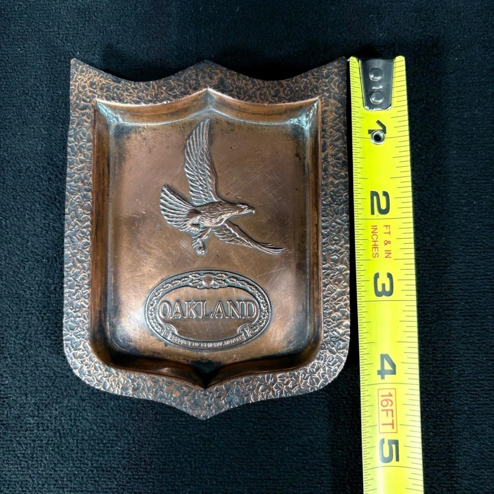Antique Early 1900s Copper Oakland Motor Car (Pontiac) Ashtray Whitehead Hoag - Picture 6 of 7